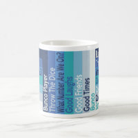 Bunco Spieler-moderne gestreifte Tasse