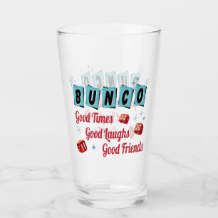 Bunco Spieler-Retro gute Freunde Glas