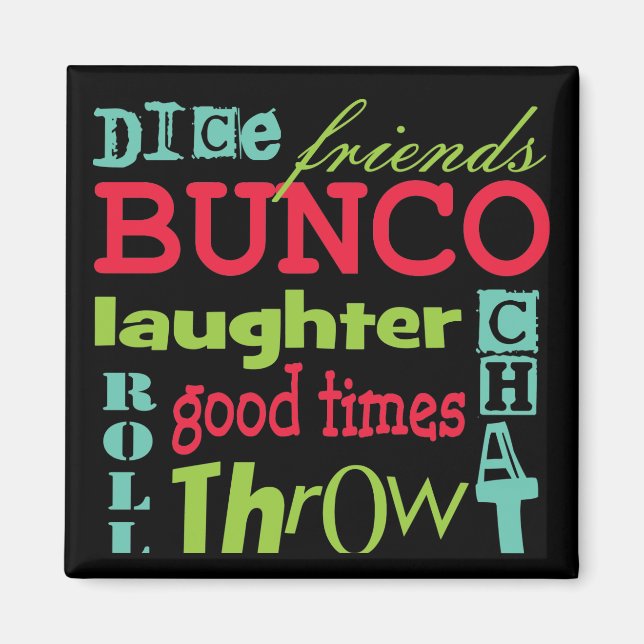 Bunco Subway Art Design by Artinspiriert Magnet (Vorne)