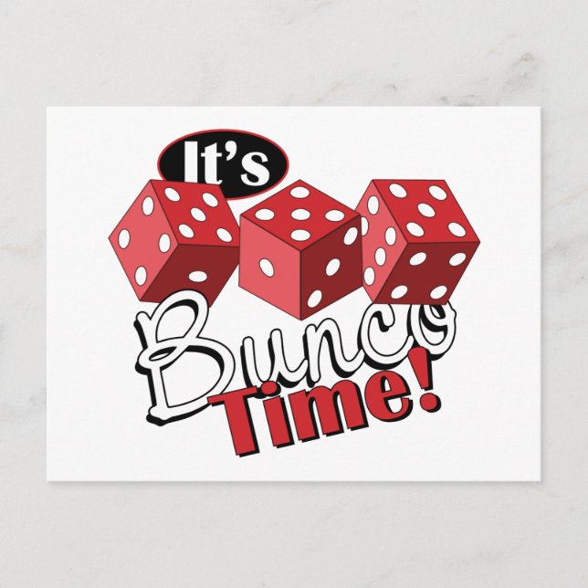 Bunco TIme Postkarte (Vorderseite)