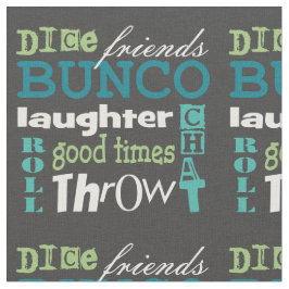 Bunco U-Bahn Art Novelty Blue Green Muster Fabric Stoff