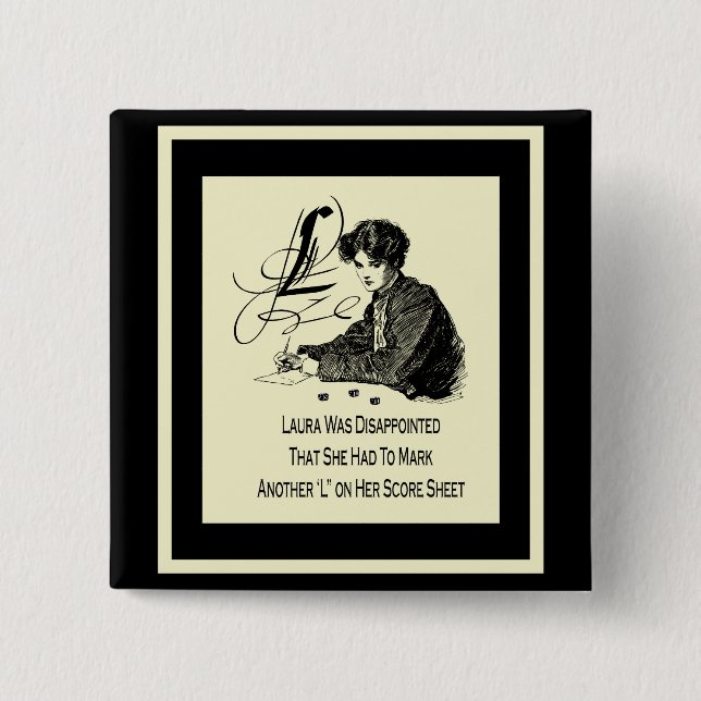 Bunco Verlierer Button (Vorderseite)