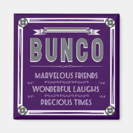 Bunco Vintag Typografie Magnet