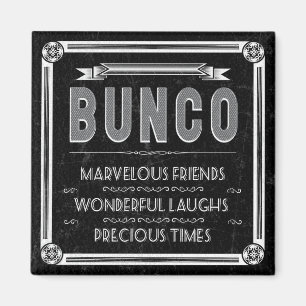 Bunco Vintage Typografie Magnet