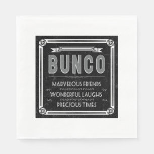 Bunco Vintage Typografie Serviette
