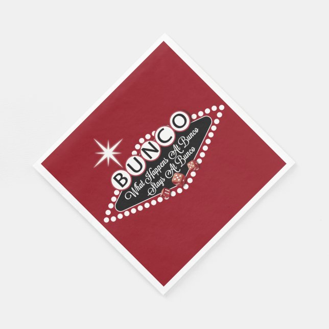 Bunco - Was passiert bei Bunco Serviette (Ecke)