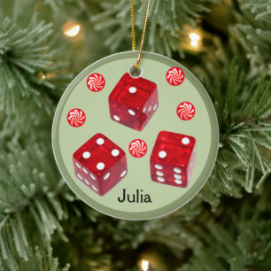 Bunco-Weihnachts-Keramik-Ornament Keramik Ornament
