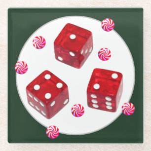 Bunco Weihnachtsdekor Glasuntersetzer