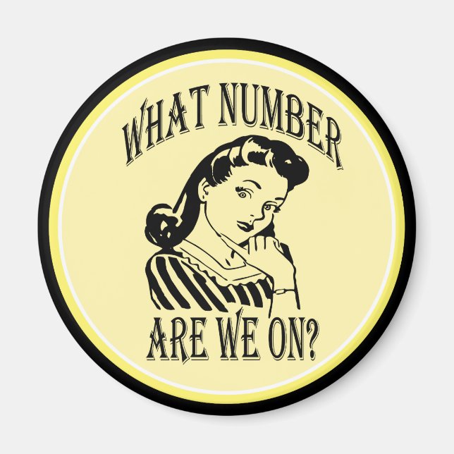 Bunco Welche Nummer haben wir auf #2? Magnet (Vorne)