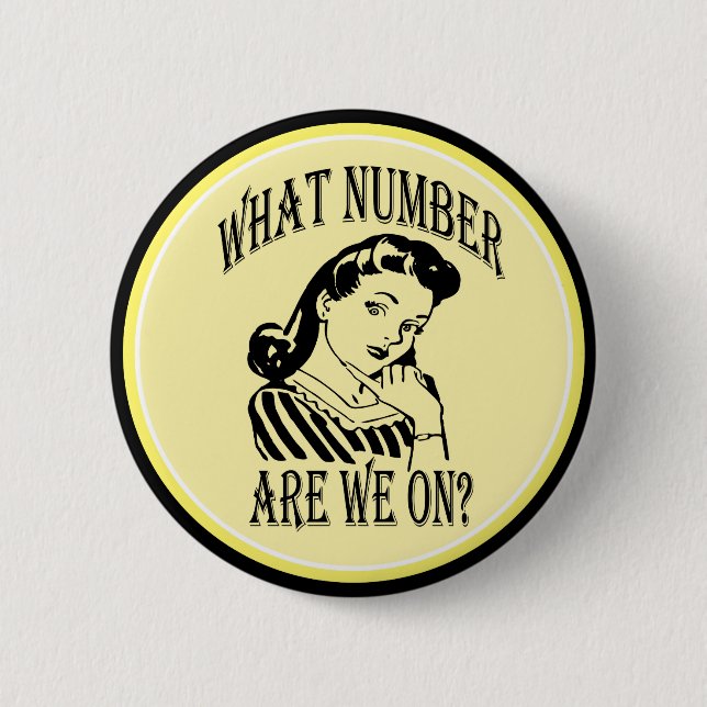 Bunco, welche Zahl wir auf #2 sind Button (Vorderseite)
