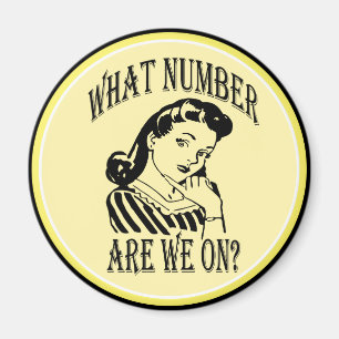 Bunco, welche Zahl wir auf #2 sind Magnet