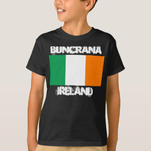 Buncrana, Irland mit irischer Flagge Boys T-Shirt