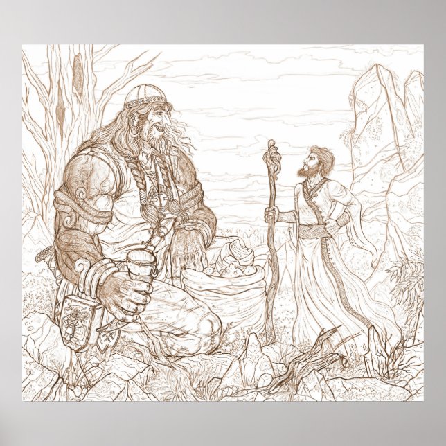 Bund und Schaumstoff (anpassbare Größe) Poster (Vorne)