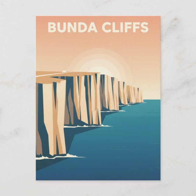 Bunda-Klippen Australien Postkarte (Vorderseite)