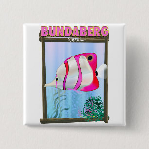 Bundaberg Australien Reiseplakat Button