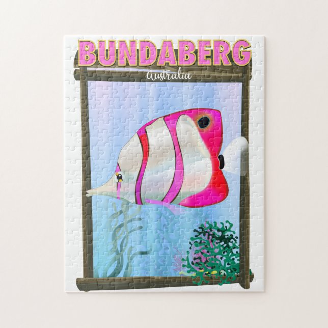 Bundaberg Australien Reiseplakat Puzzle (Vertikal)