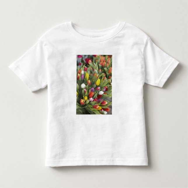 Bündel der bunten Tulpen Kleinkind T-shirt (Vorderseite)