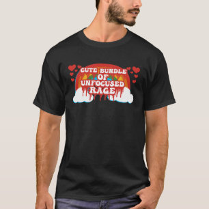 Bündel nicht fokussierter Regenbogenwolken Herzklo T-Shirt