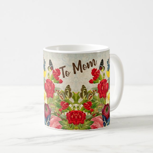 Bündel von Blume für die Mama Kaffeetasse (VorderseiteRechts)
