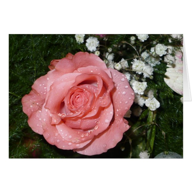 Bündel von Blume mit Rose Card (Vorderseite (Horizontal))