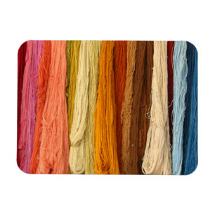 Bündel von gefärbten Garnen Magnet