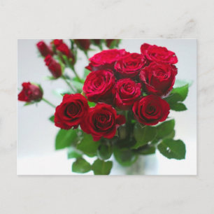 Bündel von rote Rosen Postkarte