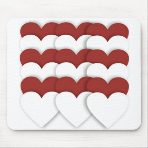 Bündelte Herzen Mousepad