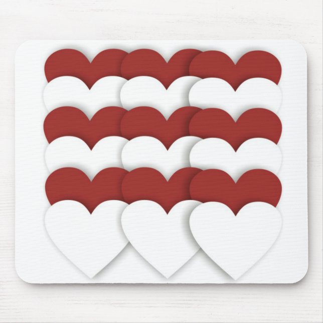 Bündelte Herzen Mousepad (Vorne)