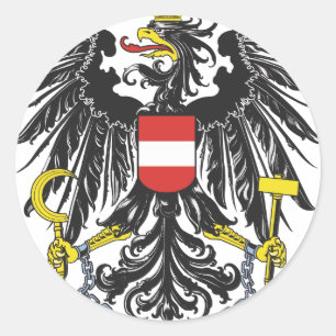Bundesadler Österreich Runder Aufkleber