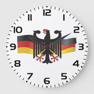 Bundesadler Wappen Deutschlands Große Wanduhr
