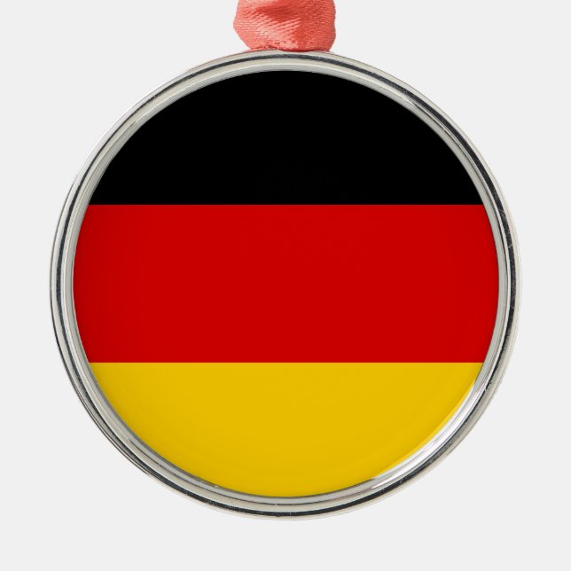 Bundesflagge Silbernes Ornament (Vorne)