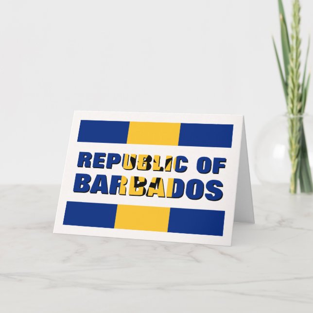 BUNDESREPUBLIK BARBADOS FEIERTAGSKARTE (Vorderseite)