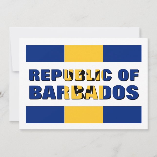 BUNDESREPUBLIK BARBADOS FEIERTAGSKARTE (Vorderseite)