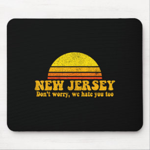 Bundesstaat New Jersey Lustiger Vintage-Slogan Ret Mousepad