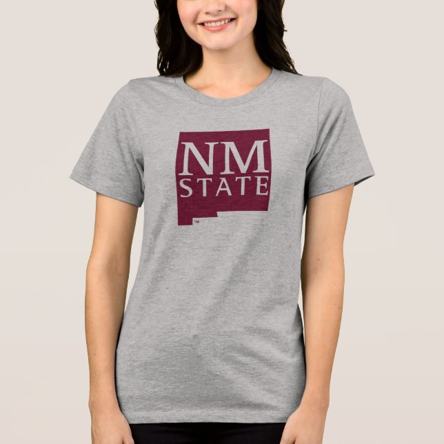Bundesstaat New Mexico Tri-Blend Shirt (Vorderseite)