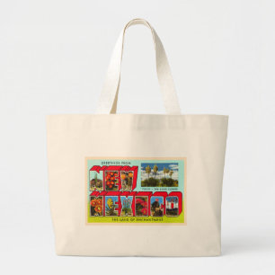 Bundesstaat New Mexico Vintage Große Brief Postkar Jumbo Stoffbeutel