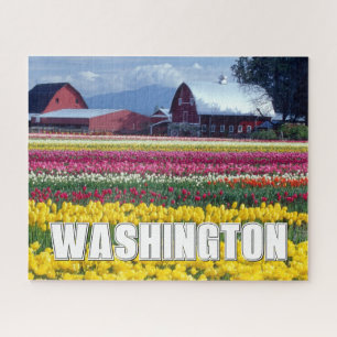 Bundesstaat Washington Tulpenfeld Puzzle