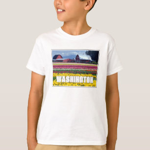 Bundesstaat Washington Tulpenfeld T-Shirt