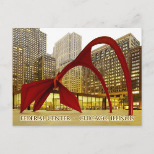 Bundesstaatlich Centre Plaza, Chicago, Illinois Postkarte