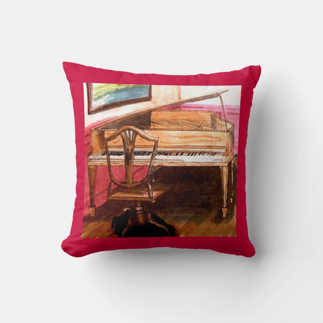 Bundesstaatlich Style Piano American MoJo Pillow Kissen (Vorderseite)
