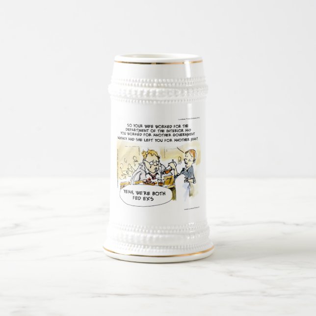 Bundesstaatliche Ex-Ehefrau Funny Bierglas (Mittel)