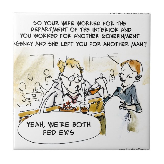 Bundesstaatliche Ex-Ehefrau Funny Fliese (Vorderseite)