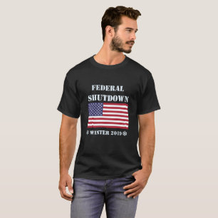 Bundesstaatliche Regierungs-Abschaltung /Furlough T-Shirt