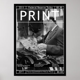 Bundesstaatliche Reserve heute - DRUCKEN Poster