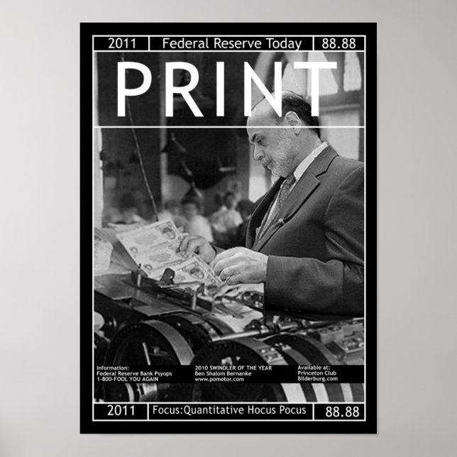 Bundesstaatliche Reserve heute - DRUCKEN Poster (Vorne)