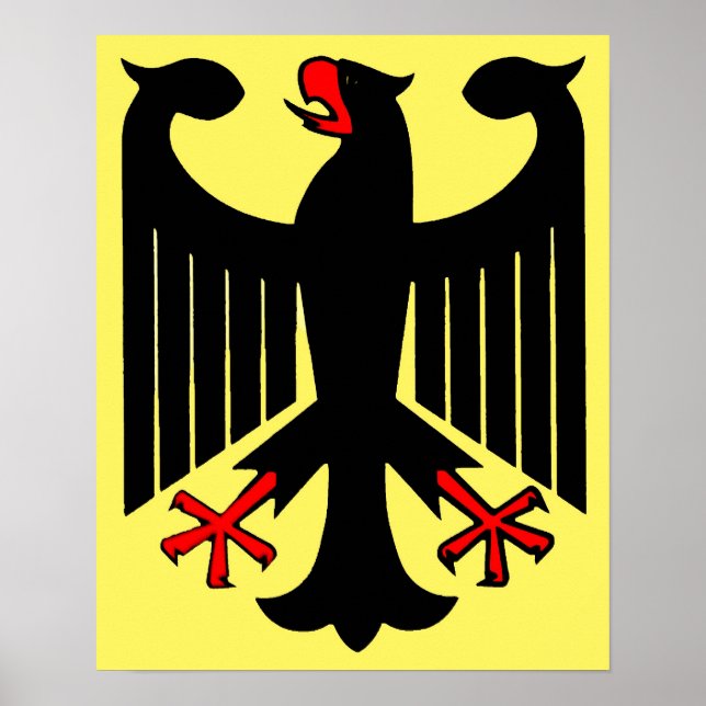 Bundesstaatlicher Adler am Gelben Schild (Vorne)