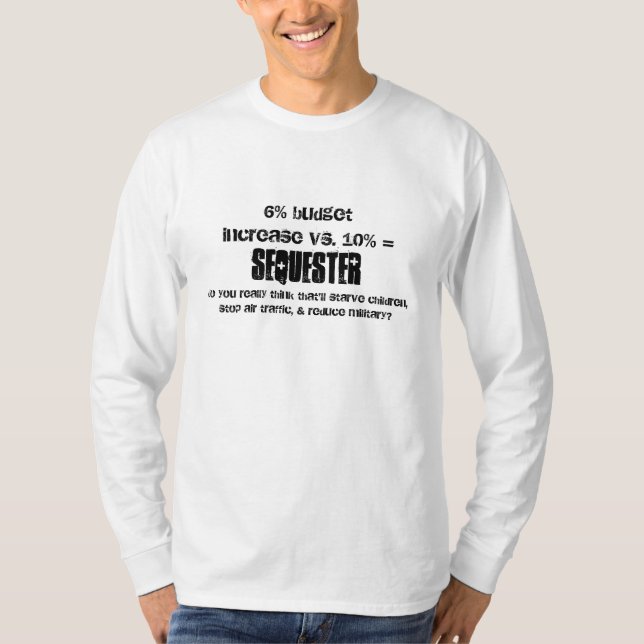 Bundesstaatlicher haushaltspolitischer Sequester T-Shirt (Vorderseite)
