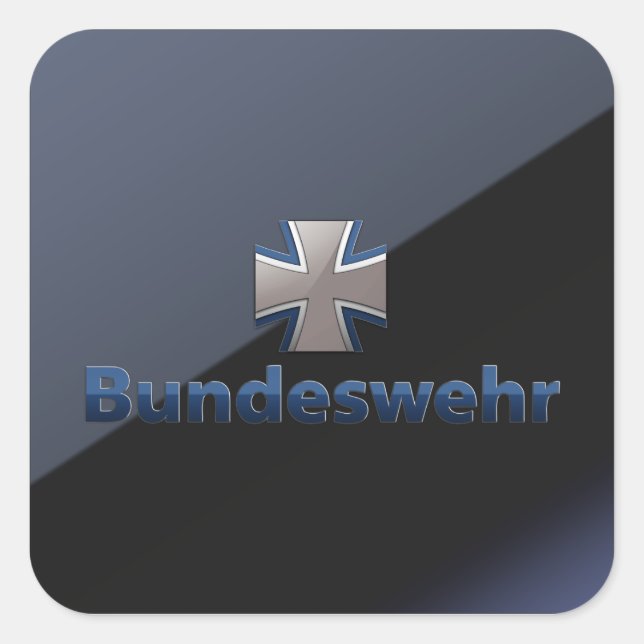 Bundeswehr-Emblem Quadratischer Aufkleber (Vorderseite)