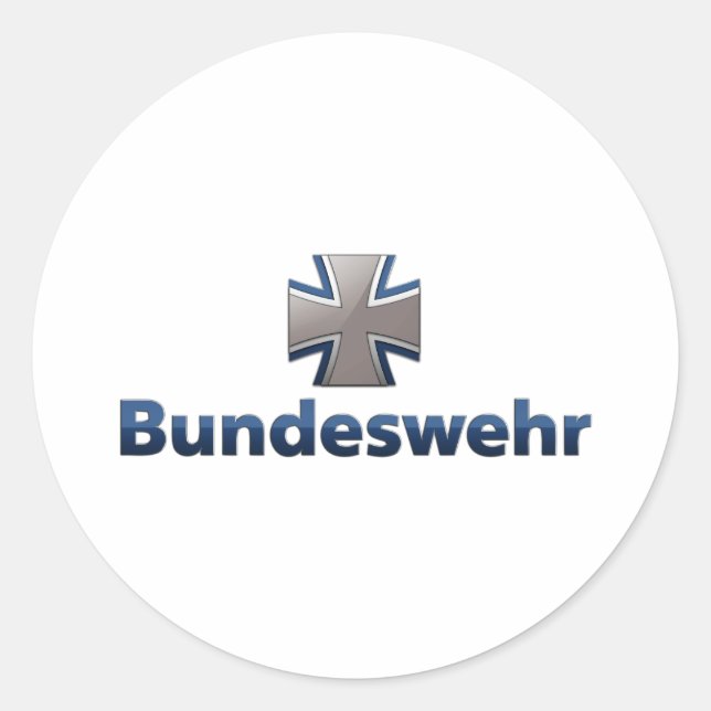 Bundeswehr-Emblem Runder Aufkleber (Vorderseite)