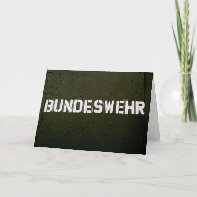 Bundeswehr Karte (Vorderseite)